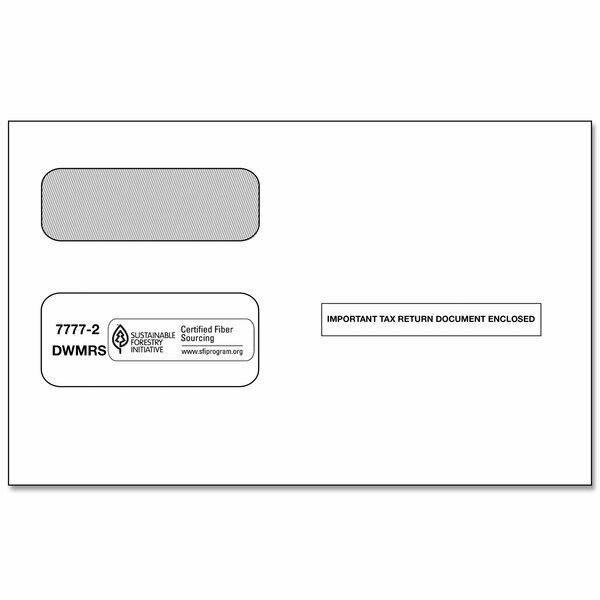 Complyright 1099 2-Up Double Window Self-Seal Envelope, 50PK 5297777250